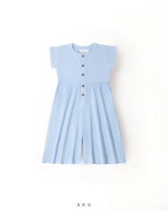 سرهمی لینن دخترانه AKU آبی آسمانی