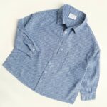 پیراهن (شومیز) راه راه آبی AKU