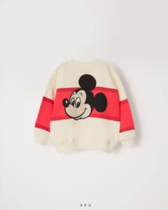 پشت بلوز دورس سه نخ (داخل کرک) میکی موس AKU، دخترانه پسرانه