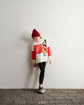 گالری اول استایل بلوز دورس سه نخ (داخل کرک) میکی موس AKU، دخترانه پسرانه