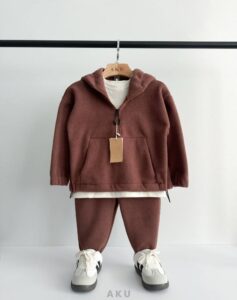 ست هودی و شلوار پلار AKU، دخترانه پسرانه، شرابی