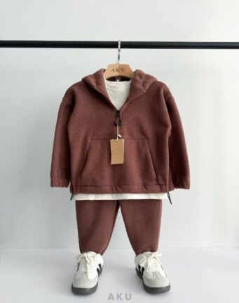 ست هودی و شلوار پلار AKU، دخترانه پسرانه، شرابی