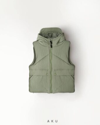 ژیله پافر AKU پارچه شمعی کرکره ای دخترانه پسرانه چند رنگ، سبز