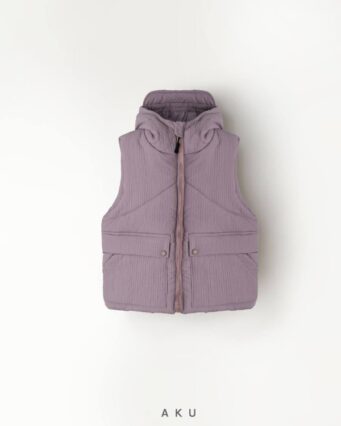 ژیله پافر AKU پارچه شمعی کرکره ای دخترانه پسرانه چند رنگ، بنفش روشن