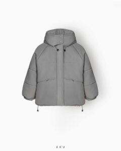 کاپشن پارچه بارانی (آب گریز) AKU، خاکستری