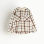 پیراهن چهارخونه پشمی AKU، کرمی