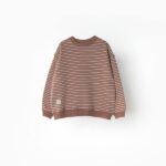 بلوز دورس راه راه AKU، قهوه ای