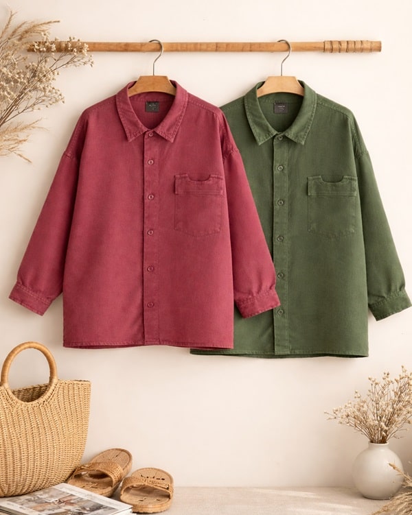 شومیز کتان نرم