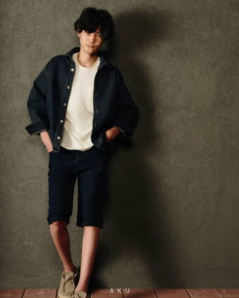 استایل دوم کت جین تک جیب aku زغالی