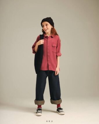 استایل شومیز کتان بچه گانه AKU، تصویر دوم
