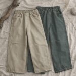 شلوار نیم بگ کتان AKU