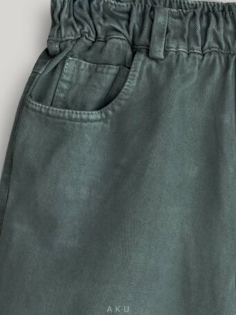 شلوار نیم بگ کتان AKU، دو رنگ - تصویر 5